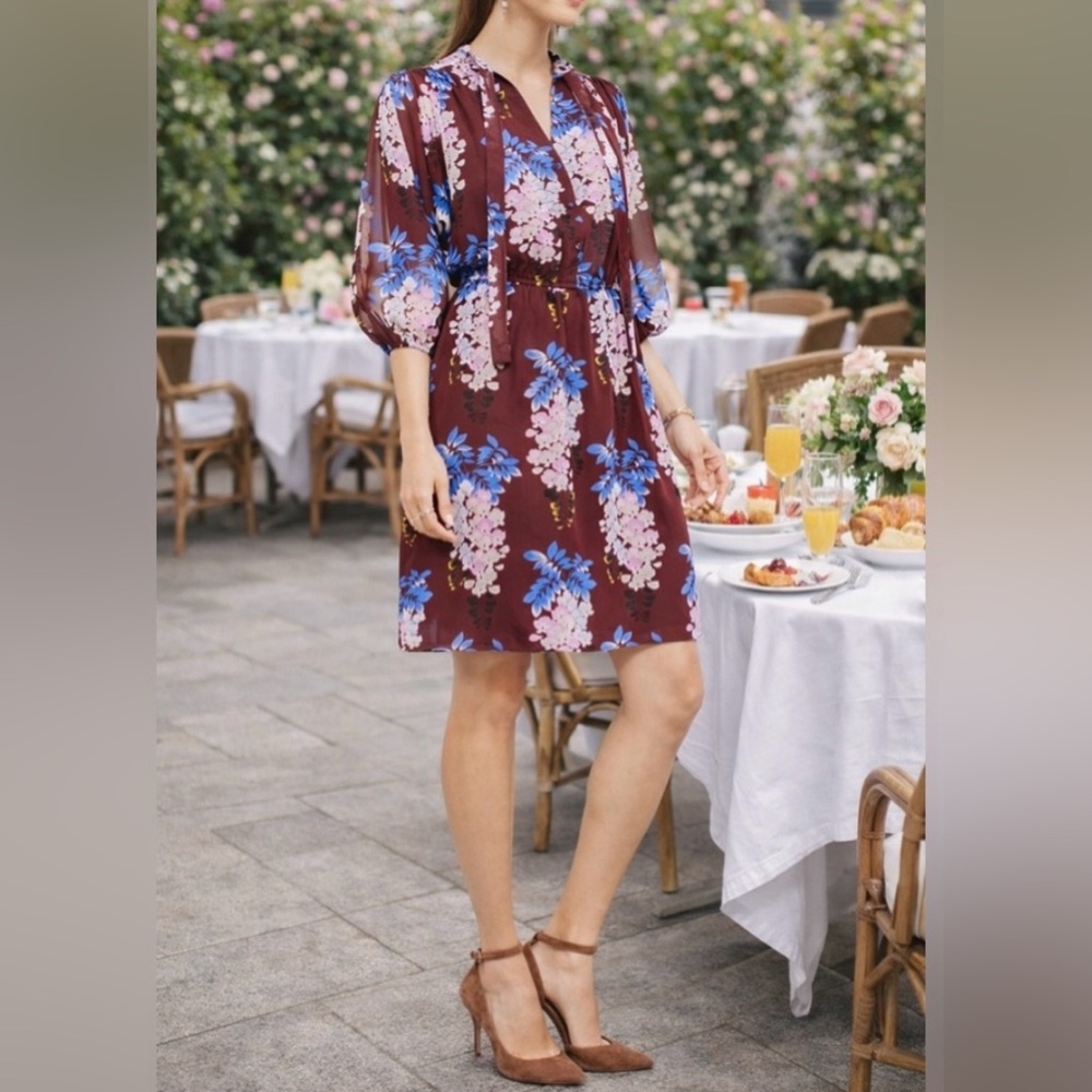 Ann Taylor Floral Dress Sz Medium